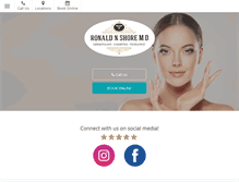 Tablet Screenshot of drshoredermatology.com